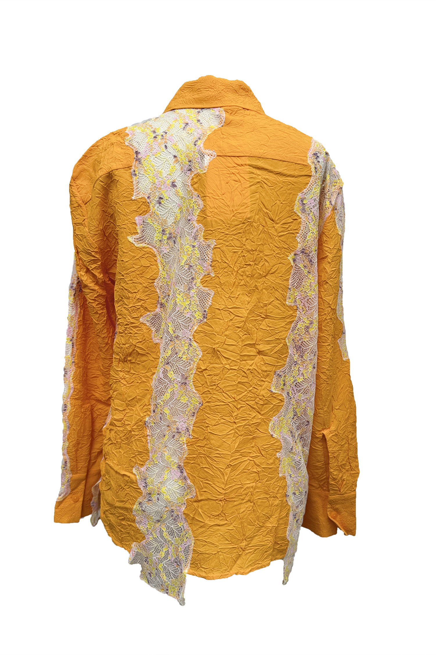 CRIMPED LACE SHIRT